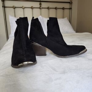 Black Suede Ankle Boots